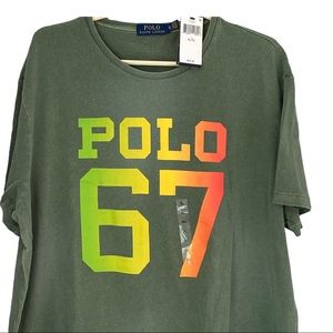 🆕 Polo Ralph Lauren Army Green S|S T shirt Sz XL